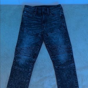 American Eagle skinny biker jeans